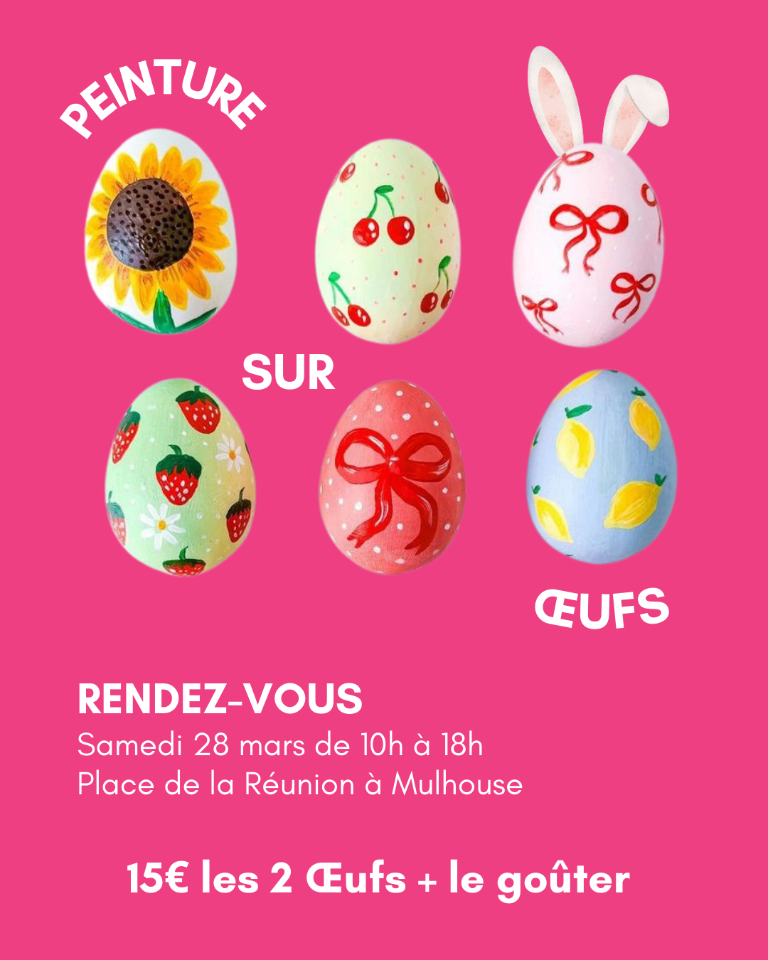 🐣🌸 Atelier Décoration d’Œufs au Marché de Pâques