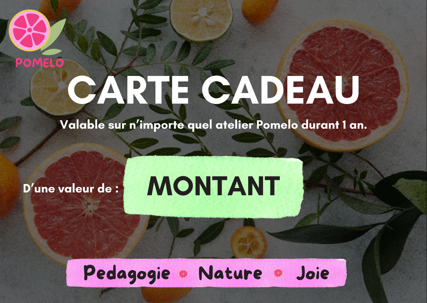 Carte cadeau Pomelo