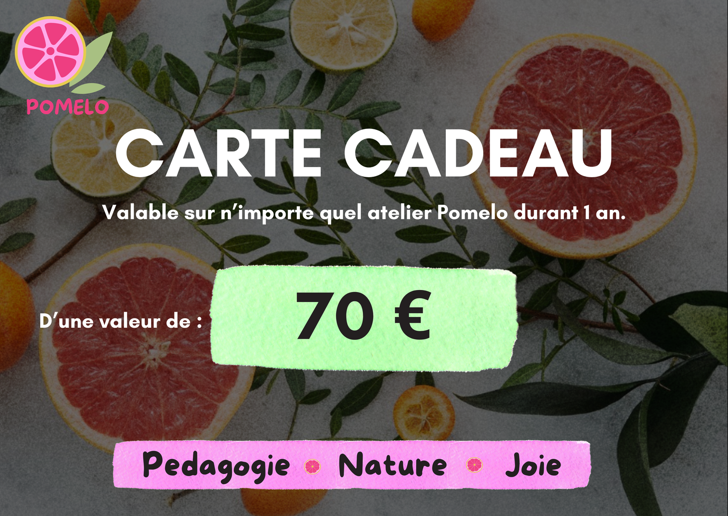 Carte cadeau Pomelo