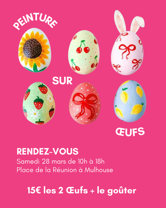 🐣🌸 Atelier Décoration d’Œufs au Marché de Pâques